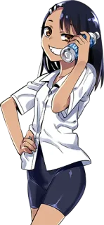 💦 Nagatoro Don't Toy With Me, Miss Nagatoro Anime, Nagatoro, Postać, Mundur szkolny telegram sticker
