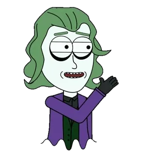 😘 Joker joker, villain, dc comics, cartoon, comic book, purple suit whatsapp sticker