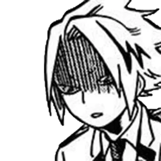 😨 Denki Kaminari My Hero Academia anime, manga, my hero academia, denki kaminari, emotion, worried telegram sticker