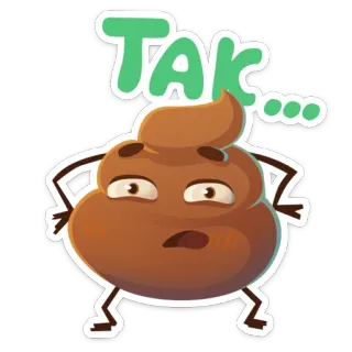 👀 TAK… cocô, emoji, adesivo, sim, polonês, palavra, sim telegram sticker