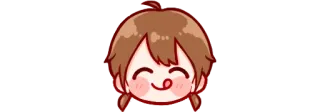 😋 słodkie, kawaii, kreskówki, anime, manga telegram sticker
