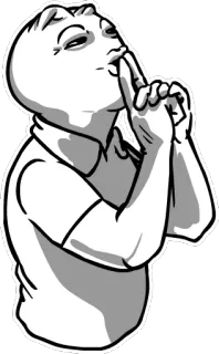 🤔 im lặng, suỵt, yên lặng, phim hoạt hình, hình minh họa, ngón tay telegram sticker