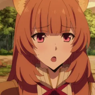 🙄 Raphtalia Rising of the Shield Hero anime, ragazza volpe, Raphtalia, Rising of the Shield Hero, carina telegram sticker