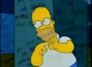 😏 Homer Simpson The Simpsons No Beer? Make Go Crazy! Гомер Симпсон, Симпсоны, Мультфильм, Смешно, Пиво, Безумный, Анимация, Юмор whatsapp sticker