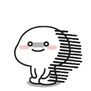 ☁ süß, aufkleber, kawaii, blob, figur telegram sticker
