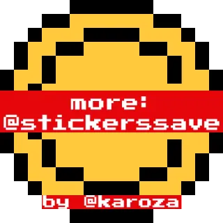 © more: @stickerssave
by @karoza Seni piksel, Stiker, Media sosial telegram sticker