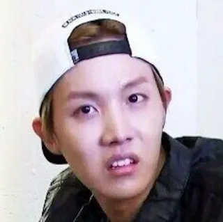 👀 face, expression, person, Korean, male, confused, head, j-hope, bts telegram sticker