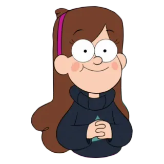 🙂 Mabel Pines Gravity Falls cartoon, animated, girl, cute, Mabel, Gravity Falls, Disney telegram sticker