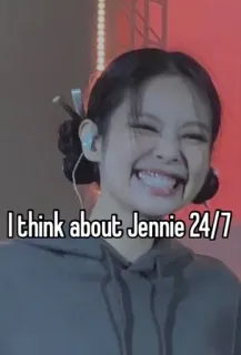 🌟 Jennie I think about Jennie 24/7 kpop, celebridade, jennie, blackpink telegram sticker