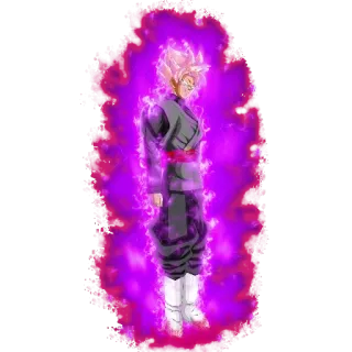 😈 Goku Black Dragon Ball Anime, Mangá, Super Saiyajin Rosé, Goku Black telegram sticker