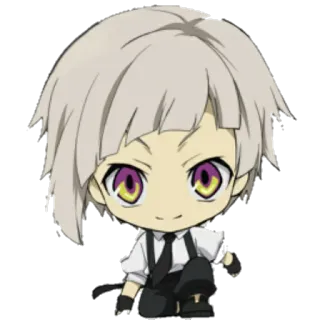 🙂 Atsushi Nakajima Bungo Stray Dogs Anime, Chibi, Personagem, Bungo Stray Dogs, Atsushi Nakajima telegram sticker