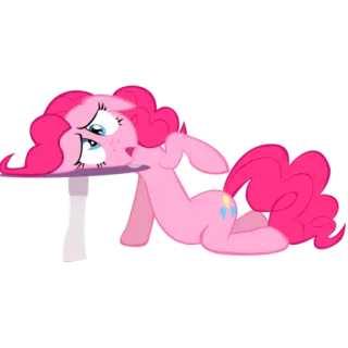 😞 Pinkie Pie My Little Pony Пинки Пай, My Little Pony, Мультфильм, Пони telegram sticker