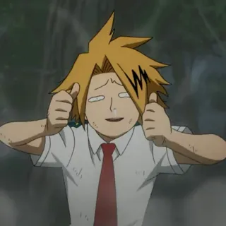 ⚡️ Denki Kaminari My Hero Academia Anime, Personaje, Divertido, Denki Kaminari whatsapp sticker