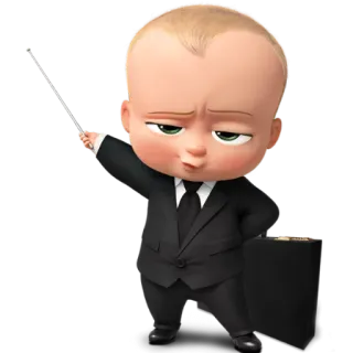 🤠 Boss Baby The Boss Baby Baby, Anzug, Boss, Cartoon, Film, Figur telegram sticker