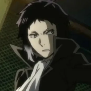 ♠ Ryunosuke Akutagawa Bungou Stray Dogs Anime, Manga, Akutagawa, Bungou Stray Dogs, Personnage telegram sticker