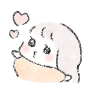🧃 卡通, 可爱, 亲亲, 爱心, 爱, 卡哇伊 whatsapp sticker
