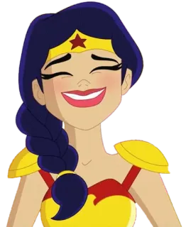 😂 Wonder Woman Wonder Woman, DC Comics, superhero, cartoon character, female superhero telegram sticker