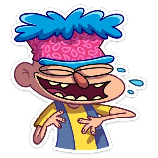 😂 cartoon, character, funny, laughing, illustration, sticker telegram sticker