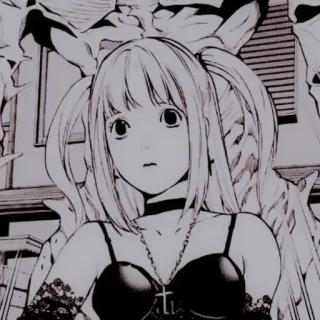 🩺 Misa Amane Death Note misa amane, death note, anime, manga, personaggio, goth, ragazza telegram sticker