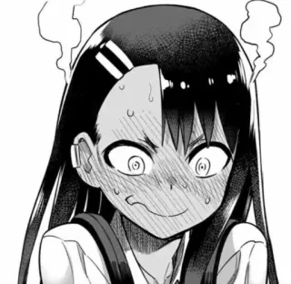 😊 Nagatoro Don't Toy with Me, Miss Nagatoro Anime, Manga, Nagatoro, No me rayes, Nagatoro, Personaje, Expresión whatsapp sticker