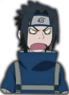 😣 Sasuke Uchiha Naruto anime, sticker, sasuke, uchiha, cartoon telegram sticker