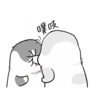 ✳️ kucing, ciuman, binatang, imut, cinta, kasih sayang telegram sticker