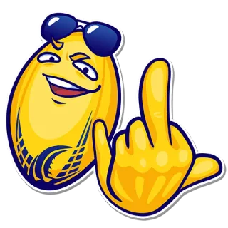 😜 Emoji, Jari tengah, Menyinggung, Humor telegram sticker