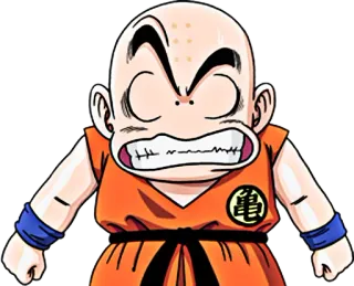😠 Krillin Dragon Ball Z Anime, Dragon Ball, Krillin, Marah, Berkelahi telegram sticker