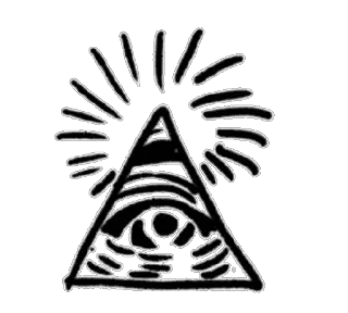 👁 всевидящее око, иллюминаты, пирамида, глаз, заговор, символ telegram sticker