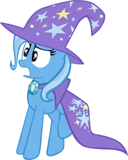 😨 Trixie Lulamoon My Little Pony Cartoon, Pony, Zauberer, Magie, Trixie Lulamoon, My Little Pony telegram sticker