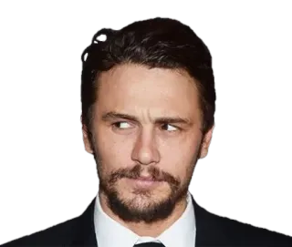 😒 James Franco attore, celebrità, ritratto, primo piano, James Franco telegram sticker