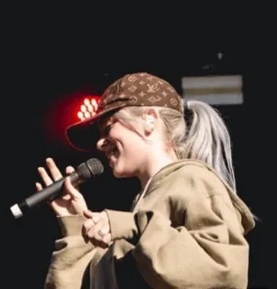 ✨ chanteuse, microphone, musique, femme, artiste, concert, scène telegram sticker