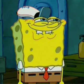 😏 Spongebob Squarepants spongebob, cartoon, squarepants, nickelodeon, animation, character telegram sticker