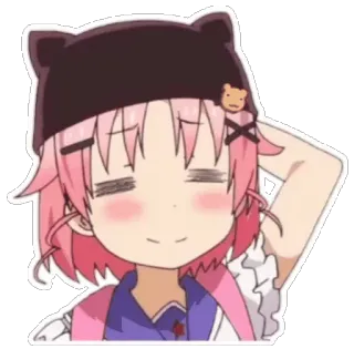 😅 anime, cute, girl, chibi, kawaii telegram sticker