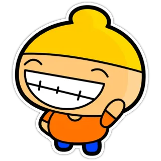 😁 dessin animé, personnage, illustration, autocollant, joyeux, souriant telegram sticker