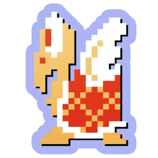 🐤 Koopa Troopa Super Mario Bros. jeu vidéo, tortue, pixel art, Nintendo, personnage telegram sticker