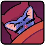 🤩 蝙蝠, 动物, 睡觉, 可爱, 卡通, 床 telegram sticker