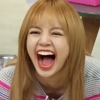 😄 Lisa Frau, Sängerin, Kpop, Lisa, Blackpink telegram sticker