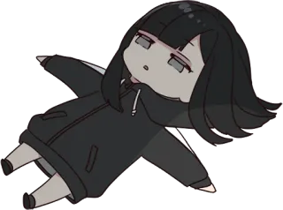 😵 Anime, Chibi, Cartoon, Mignon, Fille, Personnage telegram sticker