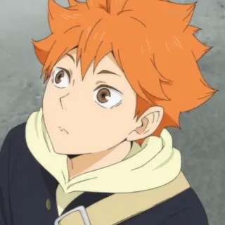 ☀️ Hinata Shoyo Haikyuu!! anime, haikyuu, hinata, shoyo, character, manga, volleyball telegram sticker