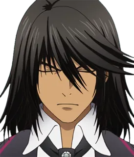 😤 Anime, Manga, Personaggio, Ritratto, capelli lunghi, capelli scuri whatsapp sticker
