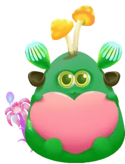 ❤️ Cartone animato, Mostro, Carino, Fantasy, Fungo, Personaggio telegram sticker