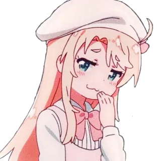 🐙 Anime, Gadis, Lucu, Merona, Baret telegram sticker