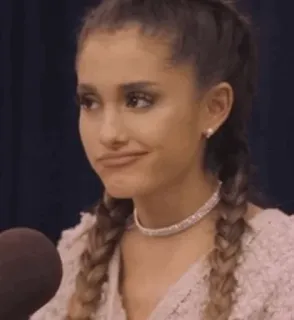 🗞 Ariana Grande cantor, músico, celebridade, pop star, meme, sarcástico, expressão telegram sticker
