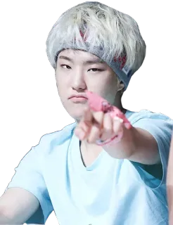 😡 orang, pria, menunjuk, kpop, korea, selebriti telegram sticker