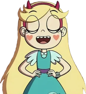 😄 Star Butterfly Star vs. the Forces of Evil Star Butterfly, Desenho animado, Disney, Personagem telegram sticker