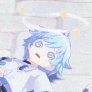 😵‍💫 Chongyun Genshin Impact anime, chibi, cute, dizzy, chongyun, genshin impact telegram sticker