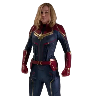 😠 Captain Marvel 惊奇队长, 超级英雄, 漫威, 布丽·拉尔森, 卡罗尔·丹弗斯, 漫画 telegram sticker
