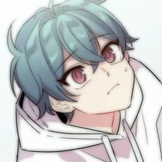 💬 Anime, Manga, Chico, Sudadera con capucha, Personaje, Dibujo animado telegram sticker