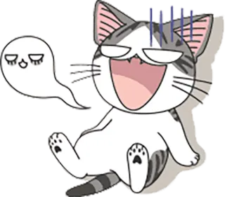 😵 Chi 고양이, 애니메이션, 귀여운, 웃긴, 만화, 새끼 고양이 telegram sticker